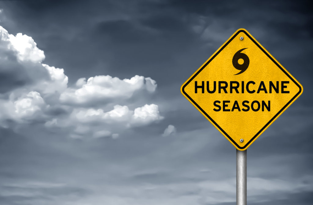 Hurricane season incoming sign
