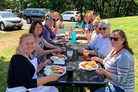 Merchants employees at picnic