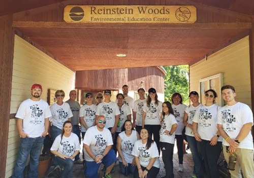 Merchants employees at Reinstein Woods Environmental Education Center