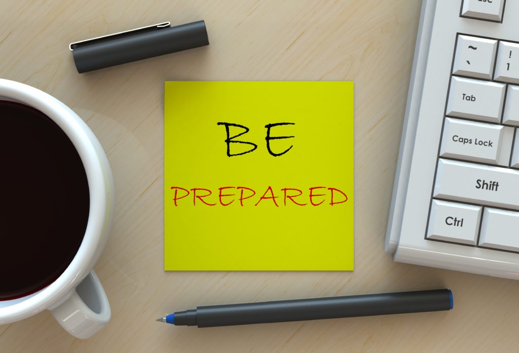 note to business owners that says "be prepared" - crisis communication with your employees