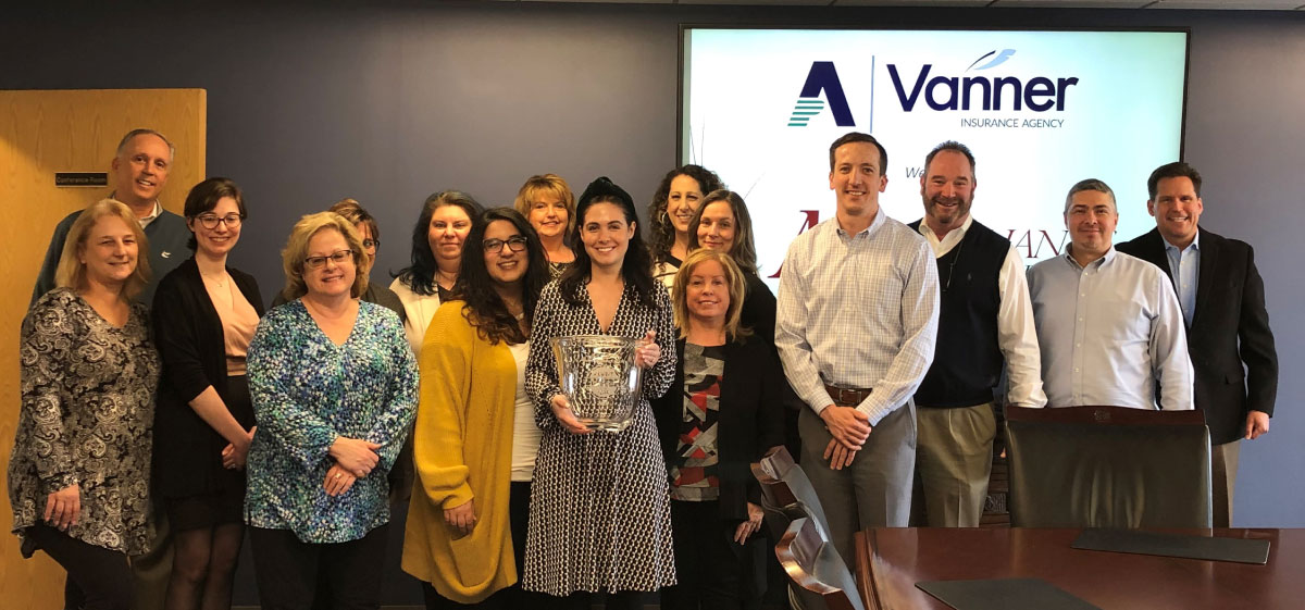 Vanner Insurance Agency with Agent of the Year award