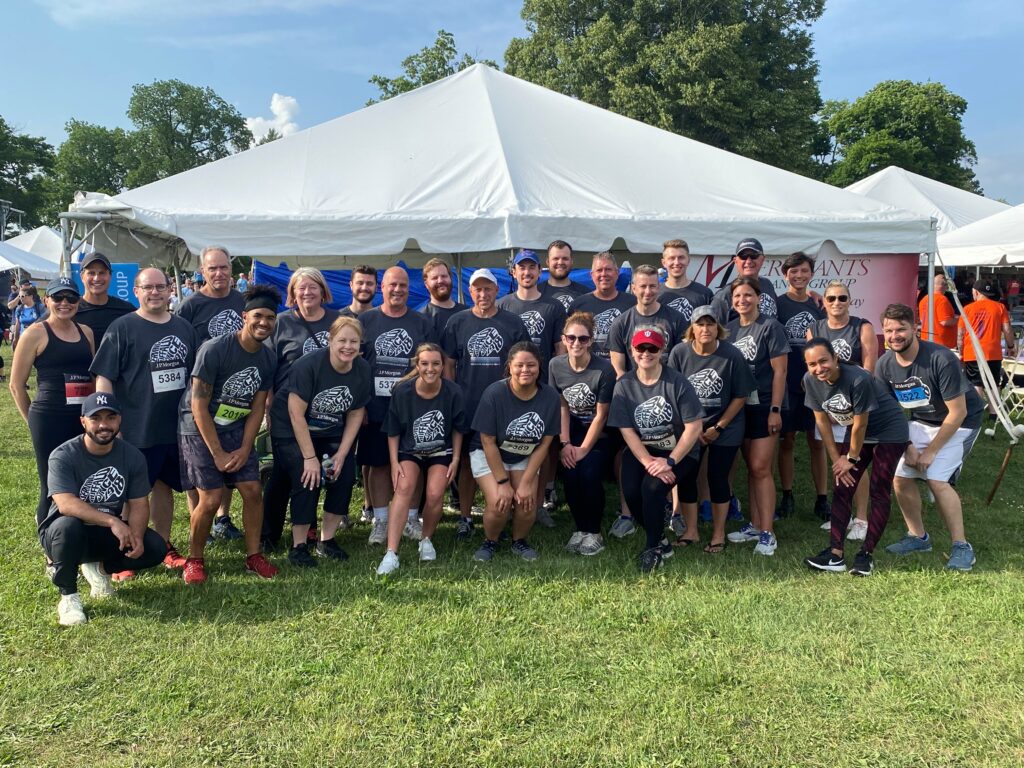 Merchants' Buffalo colleagues before the Corporate Challenge