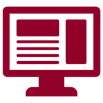 illustration of computer monitor with blog on screen