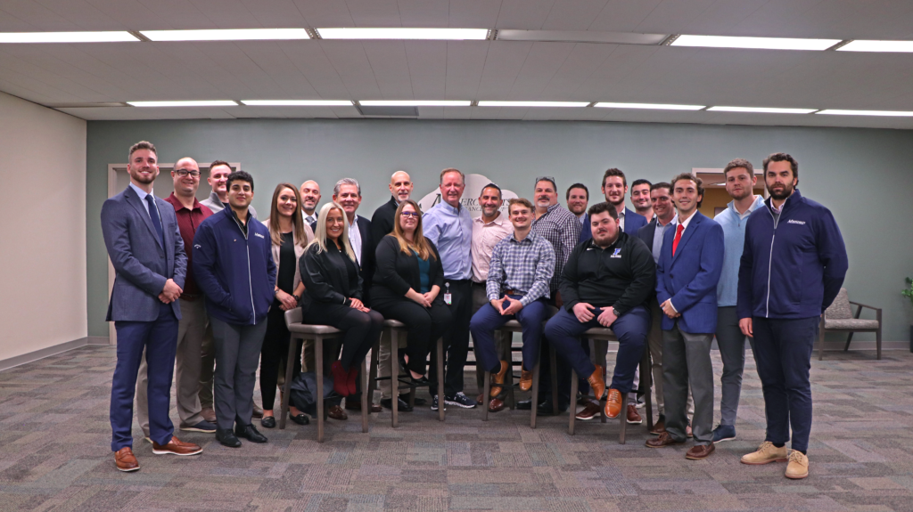 Producer Training School attendees take group photo with Bob Perno and Charles Makey