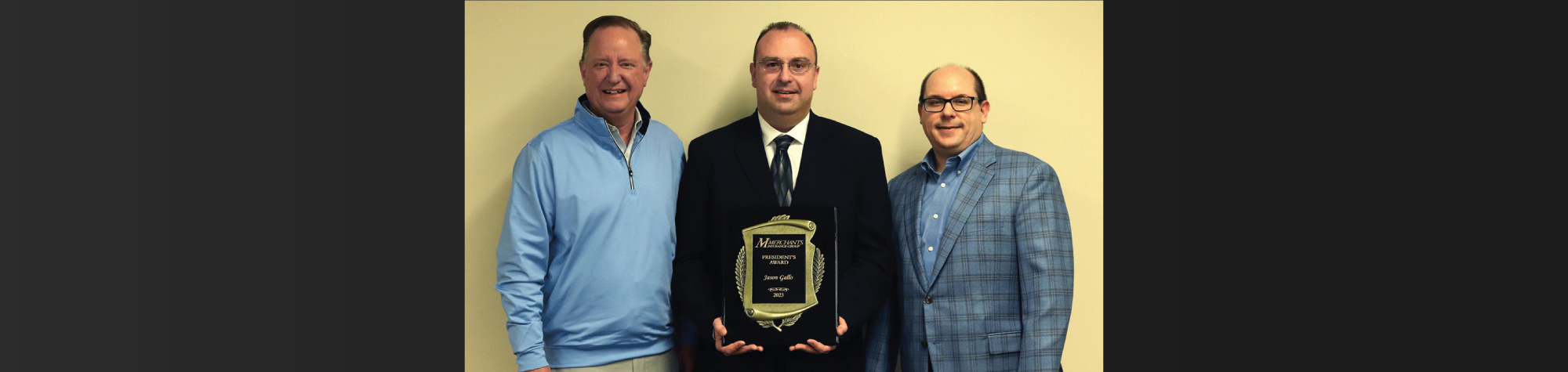 Jason Gallo, Manager, Technology Services & Security, Receives Merchants Insurance Group’s 2023 President’s Award