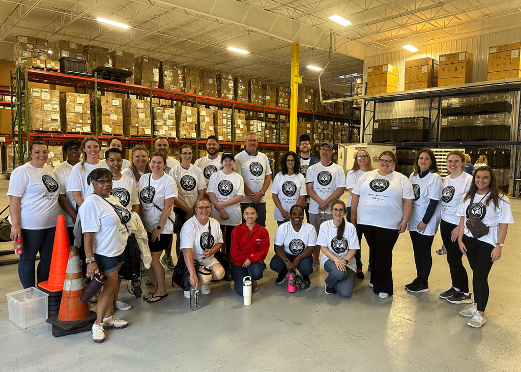 Merchants Insurance Group colleagues at the Erie County Department of Health, ready to assemble blizzard kits on United Way Day of Caring