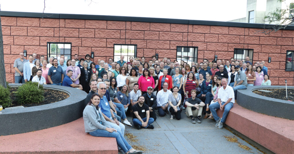 Group of Merchants Insurance Group corporate colleagues at Colleague Social