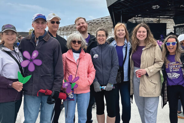 Group photo of Team Merchants at the 2025 Walk to End Alzheimer's in Buffalo, NY