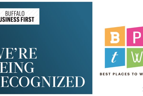 Text reads "We're being recognized" with Best Places to Work logo