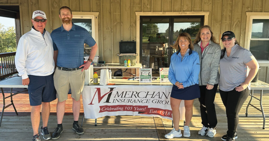 Merchants United Way volunteers at the inaugural United Way/Merchants Insurance Group Golf Tournament